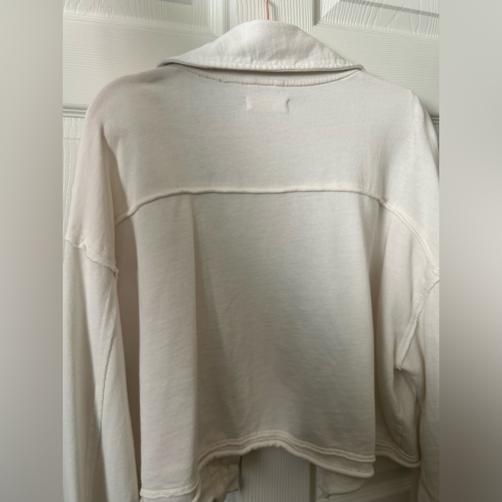 FP We The Free Saturday Cropped Shacket in ivory white xl - Picture 7 of 7